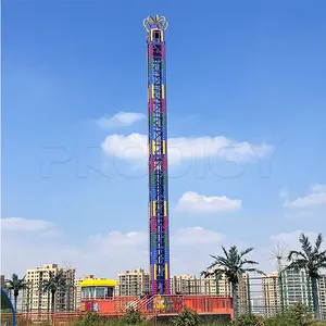 Direct Manufacturer Customized Free Fall Drop Tower Ride Adult Kids Drop Tower for Fairground thumbnail-3