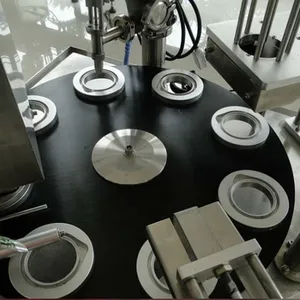 MO-Qdmdch Becherfüll- und -versiegelungsmaschine 304 Lebensmittelqualität BZ018 SS Automatische rotierende Verpackungslinie für Milchprodukte, Joghurt und Desserts in Bechern 400ml thumbnail-5