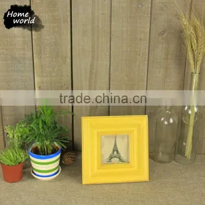 Yellow France New Style Eiffel Tower Souvenir Wood Love Photo Frame thumbnail-2