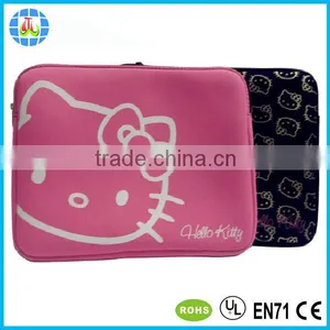 Black Color Neoprene Laptop Sleeve With Silk Screen Printing thumbnail-2