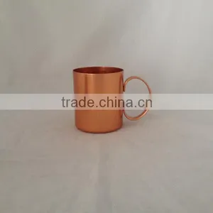 14oz Copper-coated Aluminun, Russian Moscow Mule Mug, Anodized Cups thumbnail-2