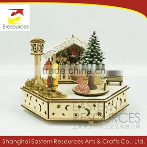 Laser Cut Christmas Music Box With LED Light thumbnail-1