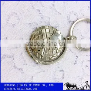 Cheap Custom Made Globe Zinc Alloy Keychain thumbnail-3