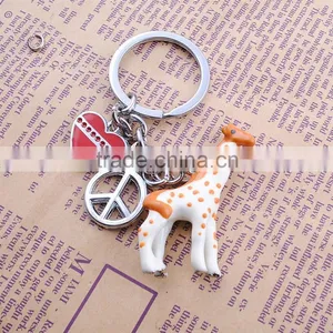 Simulation Animal Keychain Manufacturers Price Giraffe Keychain thumbnail-3