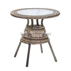 Hot Sale Outdoor French Cafe Chairs Pe Wicker Synthetic Garden Furniture Rattan Set thumbnail-5