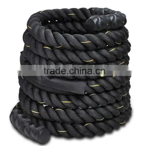 Black High Strength Fitness Battle Rope thumbnail-2