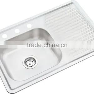 800x500mm Satin Treatment With 3 Faucet Hole Stainless Steel Sink Hot Sale for South America thumbnail-1