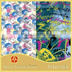 Colorful Letters Figures Design Printing Swimwear Fabric /Printed Nylon Spandex Fabric for Underwear thumbnail-4
