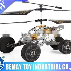 2015 New Design! 2 CH Remote Control Helicopter rc Quadcopter Car Ufo thumbnail-1