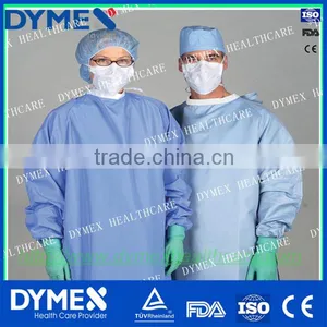 SMS Spunbond PP Sterile Disposable Gown Patient Disposable Reinforced Surgical Gown thumbnail-1