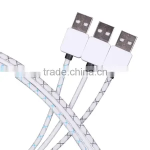 Shenzhen Wholesale Professional Multifunction Micro Mfi 2 in 1 TPE Usb Cable Charger for Iphone Samsung thumbnail-5