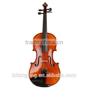 Master Handmade Nature Flamed Maple Violin Advanced Asoustic Matt Violin Ebony Fitted With Case TL004-3 thumbnail-2
