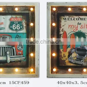 LED Car LED Pictures LED Wall Decor Modern Wall Art Living Room Decoration LED Family Design thumbnail-1