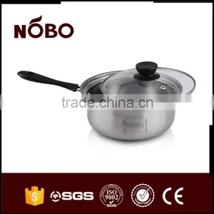 Chinese Style Single Handle Stainless Steel Milk Pot thumbnail-3