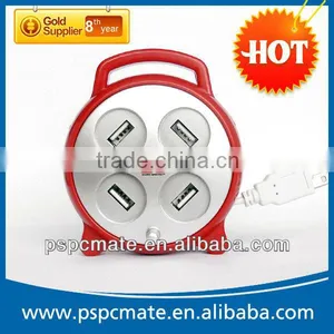 Round Fan Shaped 4 Port Usb Hub as Usb Gadget Promotional Gift thumbnail-1