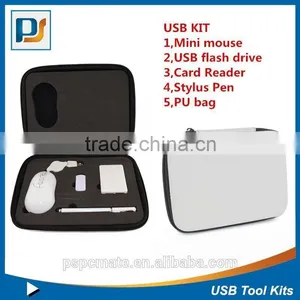 Customs USB Travel Sets in White Color Suitable for Business Travel/coorperate Gifts thumbnail-1