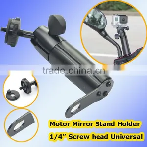 Universal Metal Material 1/4" Screw Head Scooter Mount for Digital Camera Car DVR Mobile Phone Motorcycle Mirror Stand Holder thumbnail-1