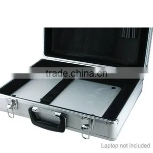 Aluminium Laptop and Test Equipment Silver Flight Case - 450x330x125mm thumbnail-2