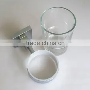 Wall Mounted Glass Single Cup & Tumbler Holder, Bathroom Accessories thumbnail-1