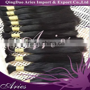 Natural Color Double Drawn Full Cuticel Indian Virgin Human Hair Bulk 1KG thumbnail-1