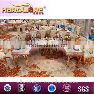 LED Crescentwedding Banquet Table,golden Half-moon Wedding Table thumbnail-1