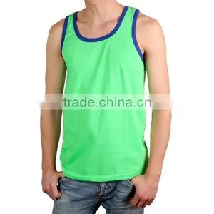 Wholesale Cotton Custom Mens Tank Top Stringer Tank Top Gym Tank Top Quality Choice thumbnail-3