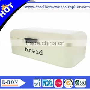 High Quality Color Painting Stainless Steel Bread Box Bread Bin thumbnail-1