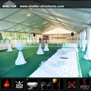 China Best Wholesale Outdoor Mixed Party Wedding Marquee Tents With High Peak for Sale in Europe thumbnail-3
