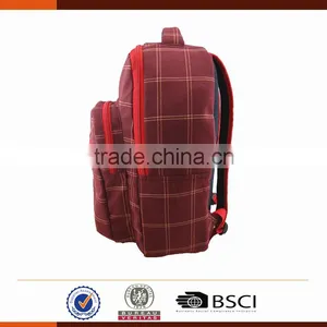 Fashion Plaid Laptop Backpack With Laptop Compartment thumbnail-3