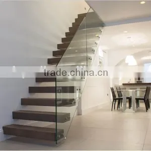 Hidden Stringer Wooden Floating Stairs/staircase Made in China--YUDI thumbnail-1