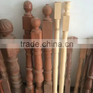 Top Wood Spindles Banister thumbnail-1