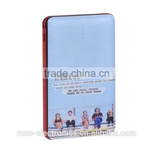 Business Card Use and PU Leather Material Cover 2016 New Wallet Power Bank Charger With Full Color Logo Printing thumbnail-1