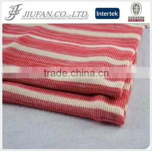 Jiufan Textile Knitted TR Span Fabric Striped Yarn Dyed Hacci Supplier thumbnail-1