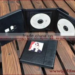 Wedding Leather Fabric Linen DVD CD Case Box Album thumbnail-1