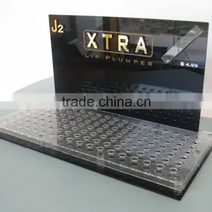 Elegant Countertop Black Acrylic Cosmetic Display Organizer, Acrylic Lipstick Organizer thumbnail-5