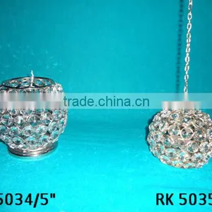 Crystal Round Votive Holder thumbnail-1