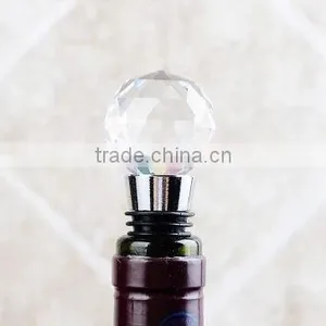 Elegant Laser Engraving Crystal Wine Bottle Stopper for Souvenir Gift thumbnail-5