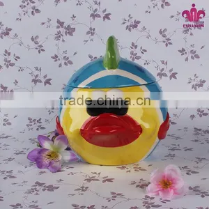 Promotional Ceramic Storage Jar Canister With Fish Shape thumbnail-4