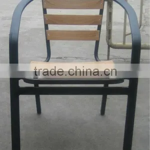 Stackable Aluminum Frame Wood Dining Chair (YC050) thumbnail-5