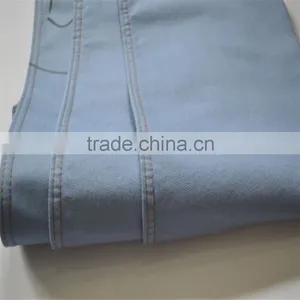 Blue Color Cotton Polyester Spandex Denim Farbic thumbnail-1