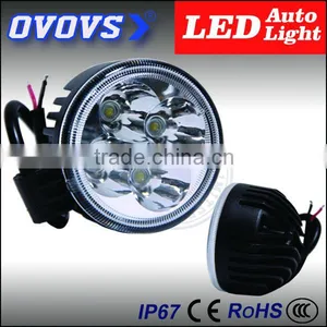 12v Round Led Light 12w Offroad Light Auto Accessories for Truck thumbnail-4