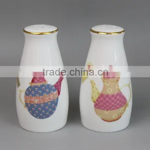 Salt and Pepper Shaker Wedding Favors, Novelty Salt & Pepper Shaker, Ceramic Salt Pepper Mills thumbnail-1