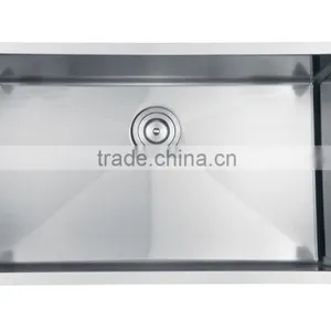 Handmade Stainless Steel Kitchen Sink Large Single Bowl Laundry Sink thumbnail-3