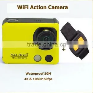 4K & 1080P 60FPS Full HD WiFi Sports Camera Waterproof Action Camera Diving Mini DV Cam + Remote Controller thumbnail-3