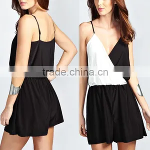 Women Rompers and Jumpsuits, Black and White Jumpsuit thumbnail-1