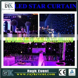 China Factory Wholesale LED Star Cloth DMX Star Curtain for Sale thumbnail-1