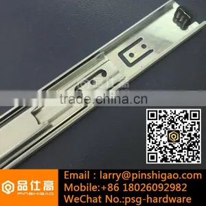 45mm Width 3 Fold Full Extension Telescopic Drawer Slide thumbnail-3