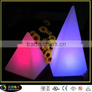 LED Luminous Pyramind Decoration LED Light Indoor Outdoor Garden Decor thumbnail-1