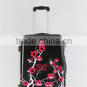 Printed Shinny Film ABS+PC Zipper Luggage thumbnail-1