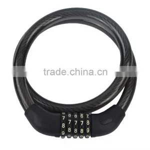 Hot Selling Good Quality Anti-theft Bicycle Cable Lock Spiral Lock thumbnail-6